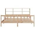Miniatyrbilde 5 av 11: vidaXL Seng med bokhylle uten madrass 200x200 cm heltre furu