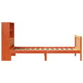 Miniatyrbilde 8 av 11: vidaXL Seng med bokhylle uten madrass voksbrun 75x190 cm heltre furu