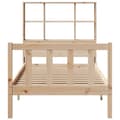 Miniatyrbilde 5 av 11: vidaXL Seng med bokhylle uten madrass 75x190 cm heltre furu