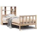 Miniatyrbilde 1 av 11: vidaXL Seng med bokhylle uten madrass 75x190 cm heltre furu