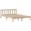 Miniatyrbilde 6 av 11: vidaXL Seng med bokhylle uten madrass 140x200 cm heltre furu