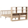 Miniatyrbilde 9 av 11: vidaXL Seng med bokhylle uten madrass 140x200 cm heltre furu