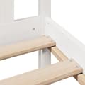 Miniatyrbillede 10 af 11: vidaXL seng med reol uden madras 140x190 cm massivt fyrretræ hvid