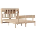 Miniatyrbilde 4 av 11: vidaXL Seng med bokhylle uten madrass 150x200 cm heltre furu