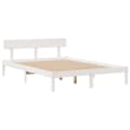 Miniatyrbilde 6 av 11: vidaXL Seng med bokhylle uten madrass hvit 150x200 cm heltre furu