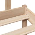 Miniatyrbilde 10 av 11: vidaXL Seng med bokhylle uten madrass 140x200 cm heltre furu