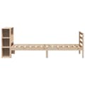 Miniatyrbilde 6 av 11: vidaXL Seng med bokhylle uten madrass 100x200 cm heltre furu