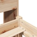 Miniatyrbilde 10 av 11: vidaXL Seng med bokhylle uten madrass 100x200 cm heltre furu