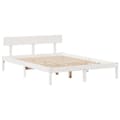 Pikkukuva 6 / 11: vidaXL Sänky kirjahyllyllä ei patjaa valkoinen 120x190 cm täysi mänty