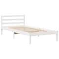 Miniatyrbilde 9 av 11: vidaXL Seng med bokhylle uten madrass hvit 100x200 cm heltre furu