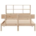 Miniatyrbilde 5 av 11: vidaXL Seng med bokhylle uten madrass 120x190 cm heltre furu