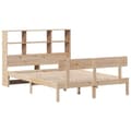 Miniatyrbilde 4 av 11: vidaXL Seng med bokhylle uten madrass 140x190 cm heltre furu