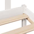 Miniatyrbilde 10 av 11: vidaXL Seng med bokhylle uten madrass hvit 160x200 cm heltre furu