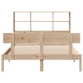 Miniatyrbilde 5 av 11: vidaXL Seng med bokhylle uten madrass 140x200 cm heltre furu