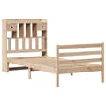 Miniatyrbilde 4 av 11: vidaXL Seng med bokhylle uten madrass 75x190 cm heltre furu
