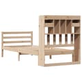 Miniatyrbilde 7 av 11: vidaXL Seng med bokhylle uten madrass 75x190 cm heltre furu