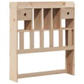 Miniatyrbilde 8 av 11: vidaXL Seng med bokhylle uten madrass 75x190 cm heltre furu
