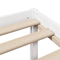 Miniatyrbilde 10 av 11: vidaXL Seng med bokhylle uten madrass hvit 150x200 cm heltre furu