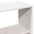 Miniatyrbilde 11 av 11: vidaXL Seng med bokhylle uten madrass hvit 150x200 cm heltre furu