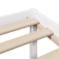 Miniatyrbilde 10 av 11: vidaXL Seng med bokhylle uten madrass hvit 150x200 cm heltre furu