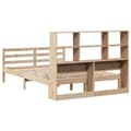 Miniatyrbilde 7 av 11: vidaXL Seng med bokhylle uten madrass 140x200 cm heltre furu