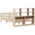 Miniatyrbilde 7 av 11: vidaXL Seng med bokhylle uten madrass 120x200 cm heltre furu