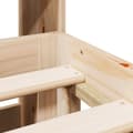 Miniatyrbilde 10 av 11: vidaXL Seng med bokhylle uten madrass 200x200 cm heltre furu