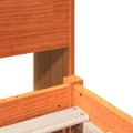 Miniatyrbilde 10 av 11: vidaXL Seng med bokhylle uten madrass voksbrun 135x190 cm heltre