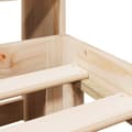 Miniatyrbilde 10 av 11: vidaXL Seng med bokhylle uten madrass 140x200 cm heltre furu