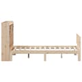 Miniatyrbilde 6 av 11: vidaXL Seng med bokhylle uten madrass 135x190 cm heltre furu