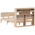 Miniatyrbilde 7 av 11: vidaXL Seng med bokhylle uten madrass 135x190 cm heltre furu