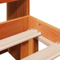 Pikkukuva 10 / 11: vidaXL Sänky/kirjahylly ei patjaa vahanruskea 120x200 cm täysi mänty