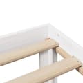 Miniatyrbilde 10 av 11: vidaXL Seng med bokhylle uten madrass hvit 140x190 cm heltre furu