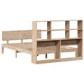 Miniatyrbilde 7 av 11: vidaXL Seng med bokhylle uten madrass 160x200 cm heltre furu