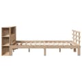 Miniatyrbilde 6 av 11: vidaXL Seng med bokhylle uten madrass 140x190 cm heltre furu