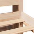 Miniatyrbilde 10 av 11: vidaXL Seng med bokhylle uten madrass 200x200 cm heltre furu