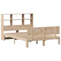 Miniatyrbilde 4 av 11: vidaXL Seng med bokhylle uten madrass 135x190 cm heltre furu