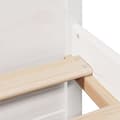 Miniatyrbilde 10 av 11: vidaXL Seng med bokhylle uten madrass hvit 180x200 cm heltre furu