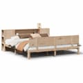 Miniatyrbilde 3 av 11: vidaXL Seng med bokhylle uten madrass 180x200 cm heltre furu