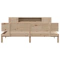 Miniatyrbilde 5 av 11: vidaXL Seng med bokhylle uten madrass 180x200 cm heltre furu