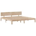 Miniatyrbilde 9 av 11: vidaXL Seng med bokhylle uten madrass 180x200 cm heltre furu