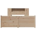 Miniatyrbilde 5 av 11: vidaXL Seng med bokhylle uten madrass 160x200 cm heltre furu