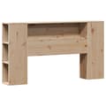 Miniatyrbilde 8 av 11: vidaXL Seng med bokhylle uten madrass 160x200 cm heltre furu