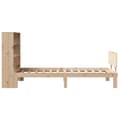 Miniatyrbilde 6 av 11: vidaXL Seng med bokhylle uten madrass 75x190 cm heltre furu