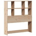 Miniatyrbilde 8 av 11: vidaXL Seng med bokhylle uten madrass 75x190 cm heltre furu