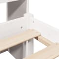 Miniatyrbilde 10 av 11: vidaXL Seng med bokhylle uten madrass hvit 140x200 cm heltre furu