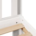 Miniatyrbilde 10 av 11: vidaXL Seng med bokhylle uten madrass hvit 150x200 cm heltre furu