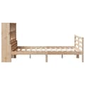 Miniatyrbilde 6 av 11: vidaXL Seng med bokhylle uten madrass 150x200 cm heltre furu