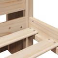 Miniatyrbilde 10 av 11: vidaXL Seng med bokhylle uten madrass 150x200 cm heltre furu