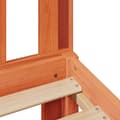 Miniatyrbilde 10 av 11: vidaXL Seng med bokhylle uten madrass voksbrun 120x200 cm heltre furu